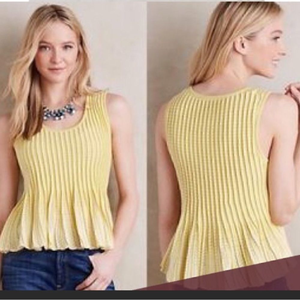 Moth brand knit peplum sweater top NWT HREEN COLOR WAY